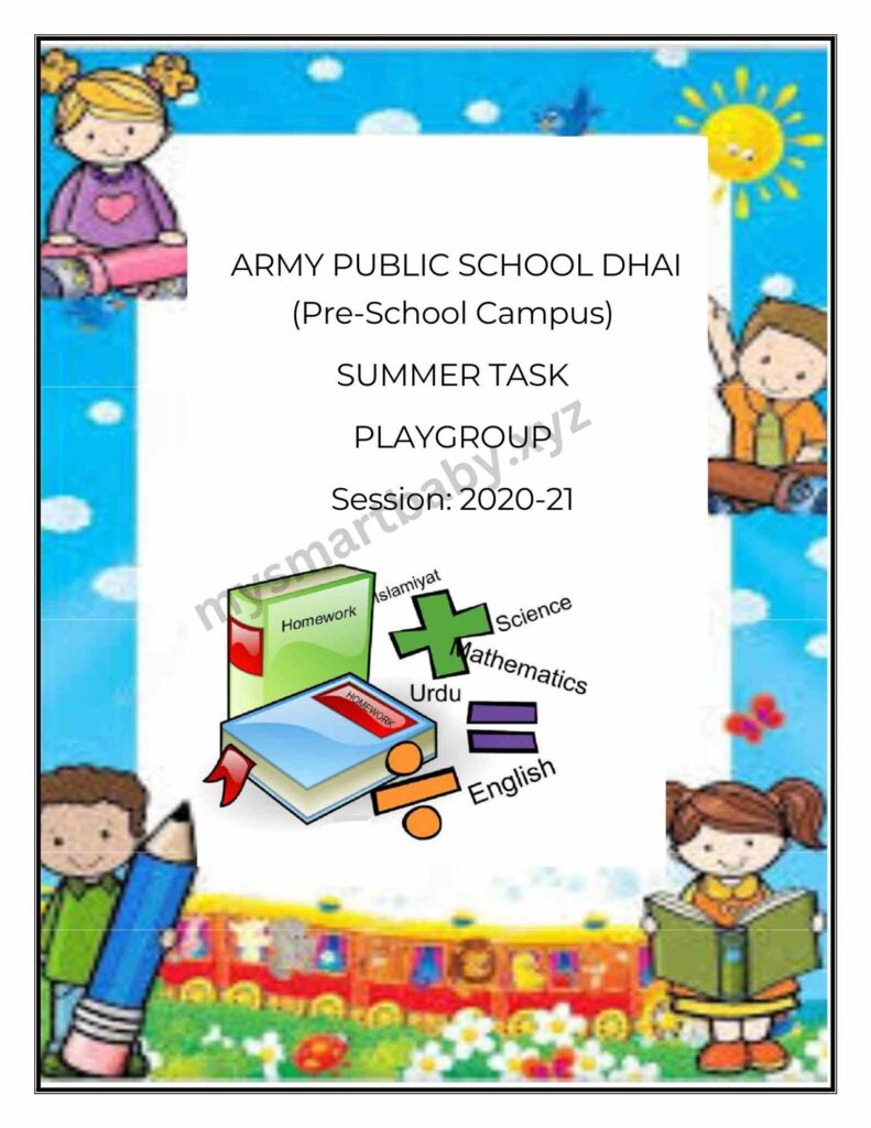 Educational materials included in the PG Summer Pack Task PDF, designed to enhance children's learning during summer task